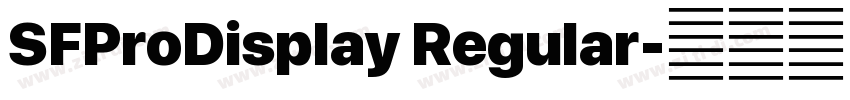 SFProDisplay Regular字体转换